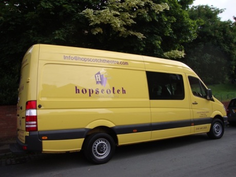 Hopscotch yellow van