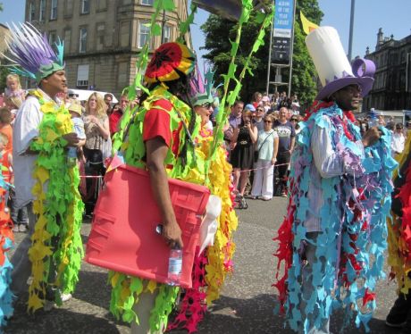 I loved the tropical colours of these "glad rags"!