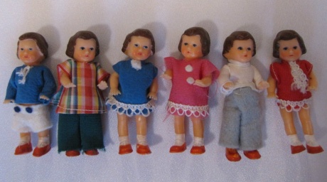 tiny rubber dolls